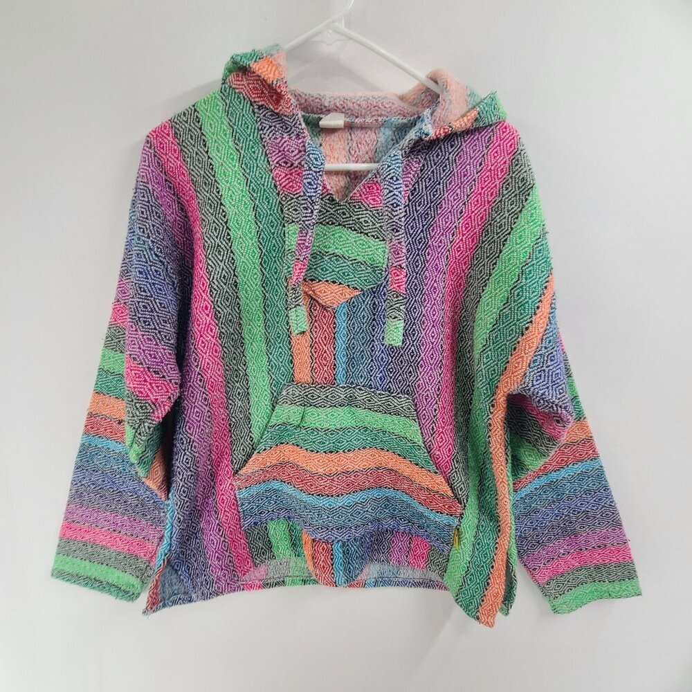Retro Molina Mexico Baja Multi Colored Men's Hoodie sz. medium
